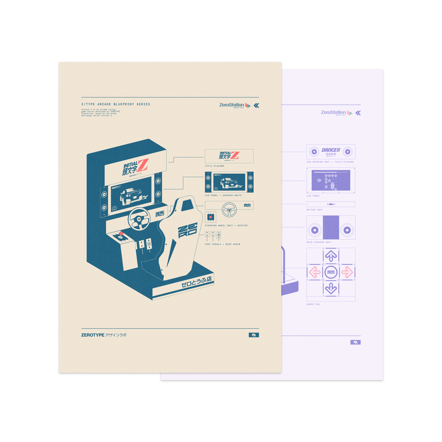 Arcade Machine Felt Mini Print Set (5"x7")