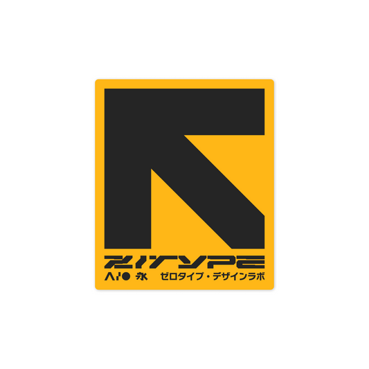 Z/TYPE Arrow Logo Vinyl Sticker