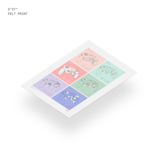 GC Palettes Felt Mini Print (5"x7")