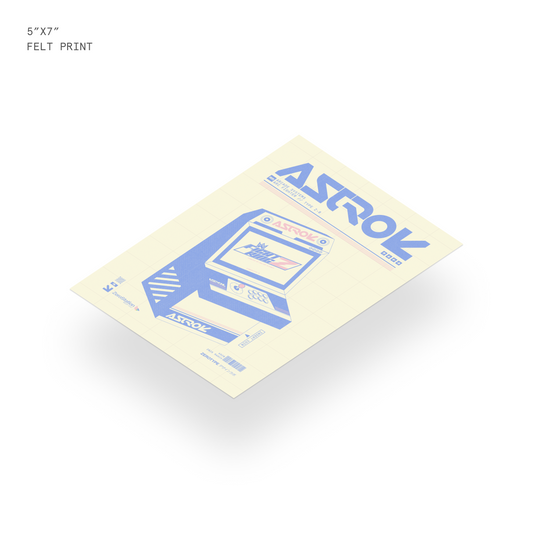 ASTRO Arcade Machine Felt Mini Print (5"x7")