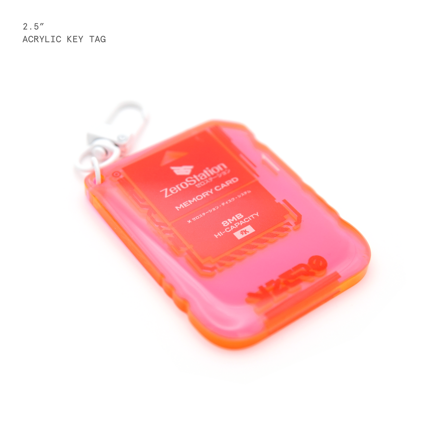 ZeroStation Memory Card Acrylic Keytag