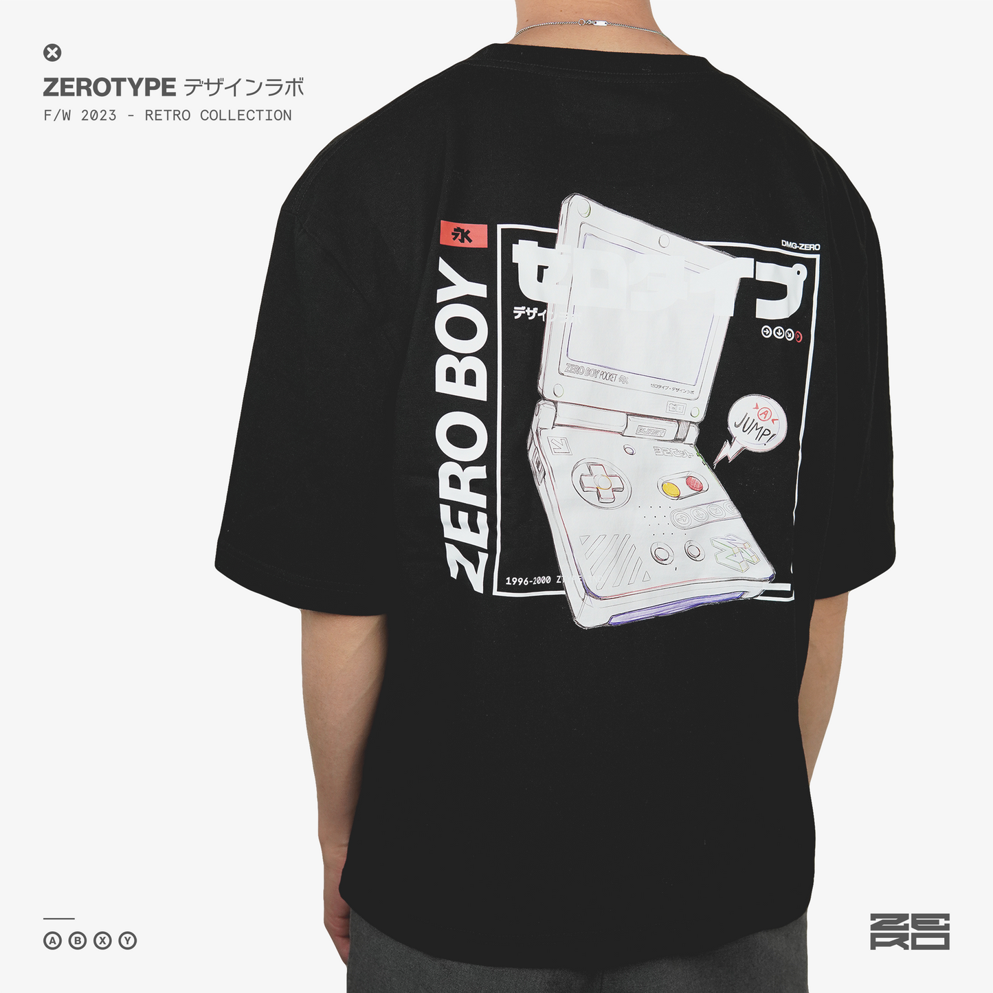 ZERO BOY Pocket Drop-Shoulder Tee
