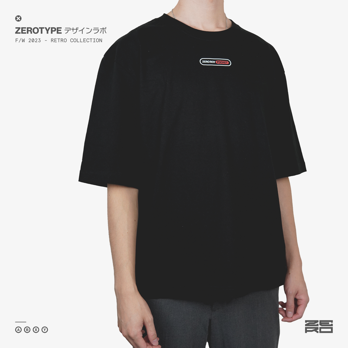 ZERO BOY Pocket Drop-Shoulder Tee