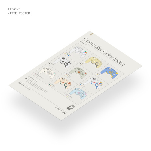 Controller Color Index Matte Print (11"x17")