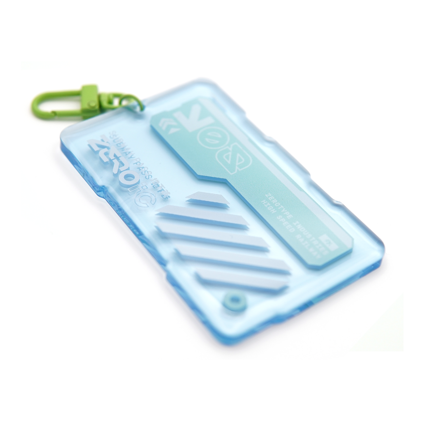 ZEROic Subway Pass Blue Acrylic Keytag