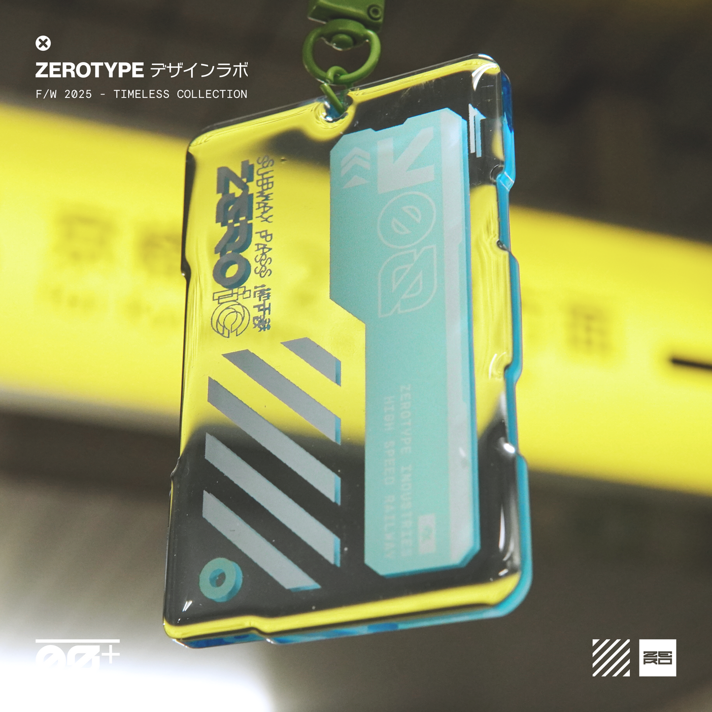 ZEROic Subway Pass Blue Acrylic Keytag