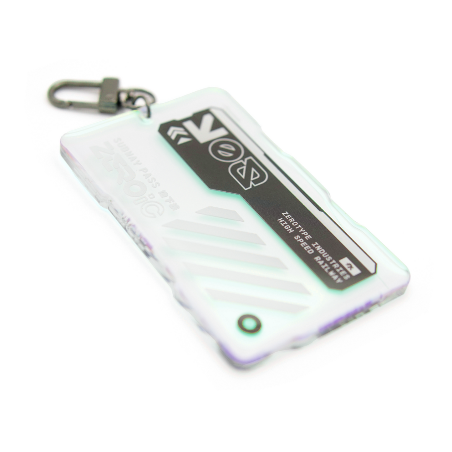 ZEROic Subway Pass Holo Acrylic Keytag