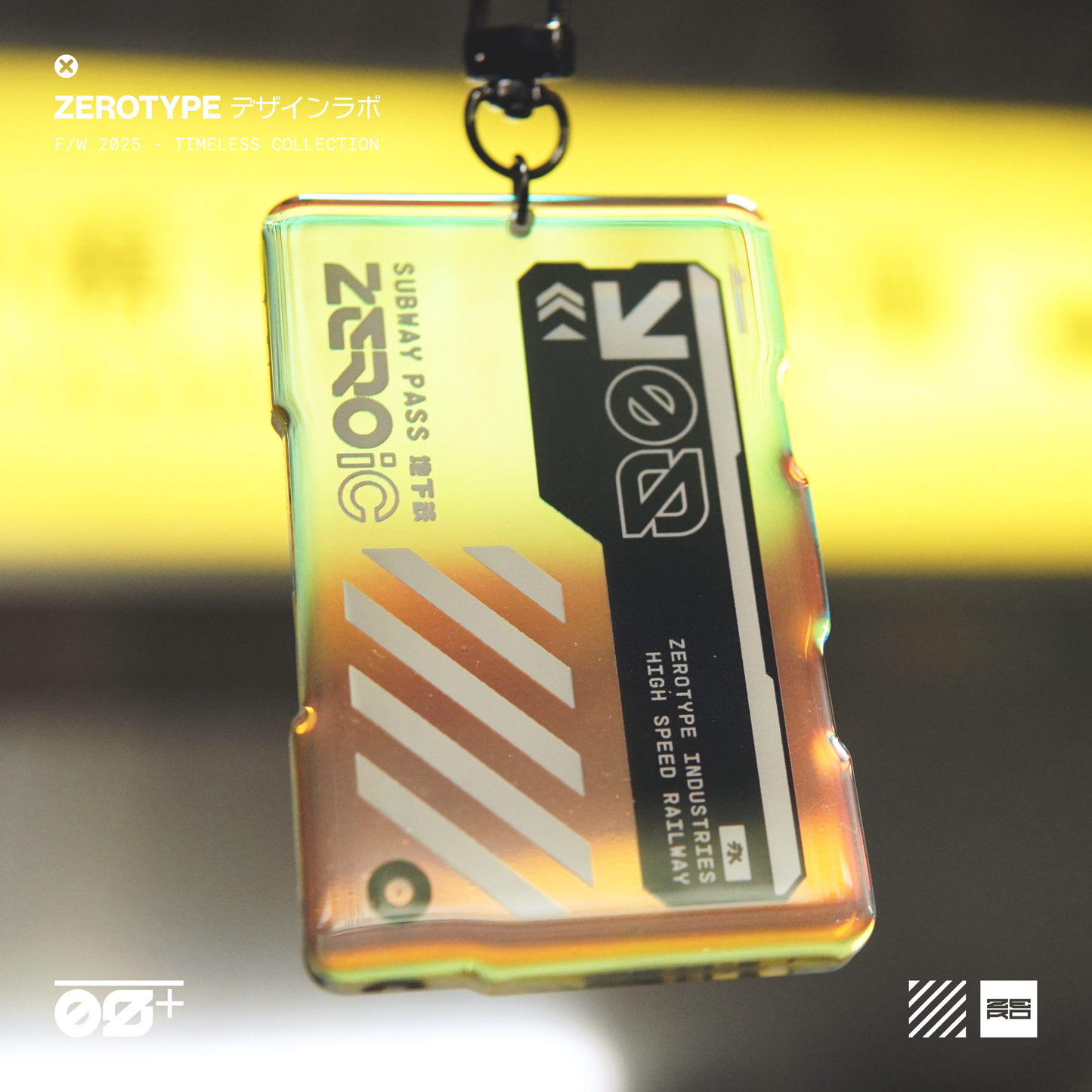 ZEROic Subway Pass Holo Acrylic Keytag