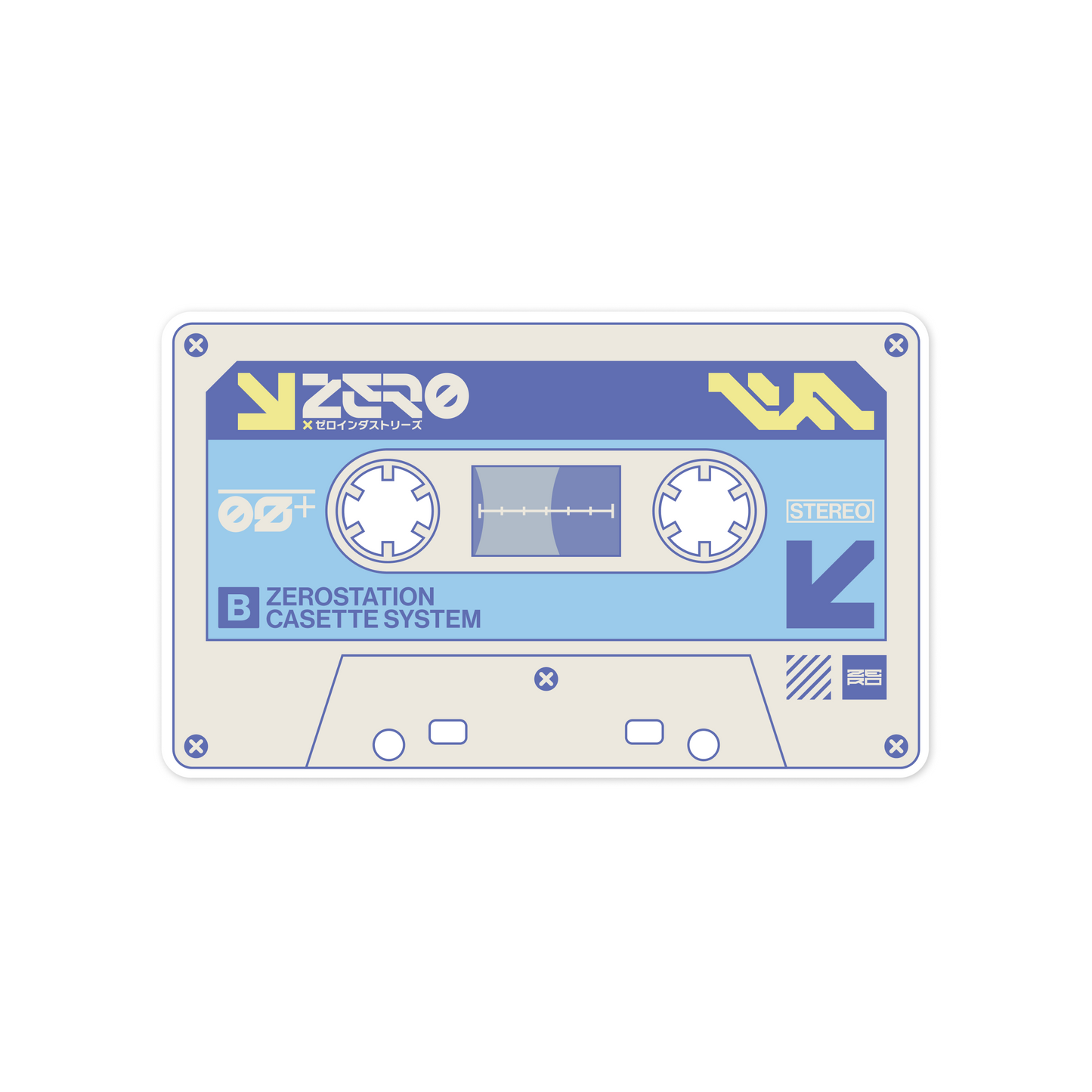 ZERO Casette V2 Vinyl Sticker