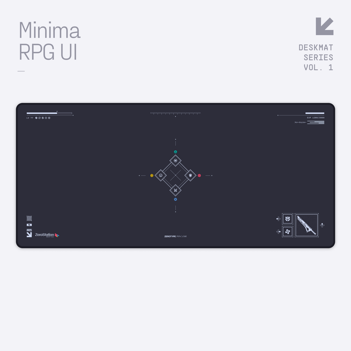 Minima RPG UI Cloth Deskmat