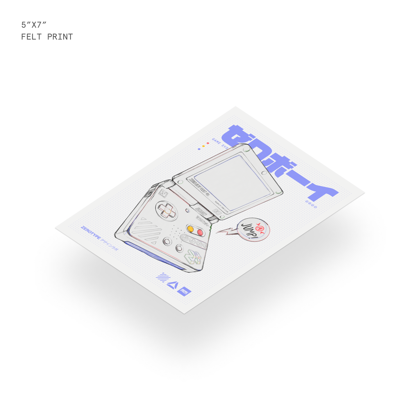ZERO BOY Pocket Felt Mini Print (5"x7")