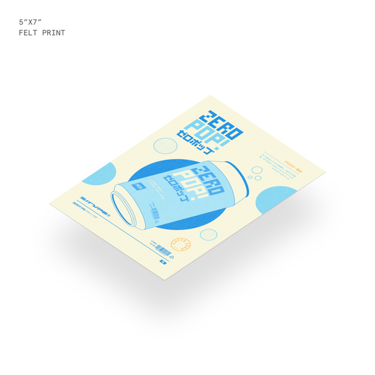 ZERO POP! Felt Mini Print (5"x7")
