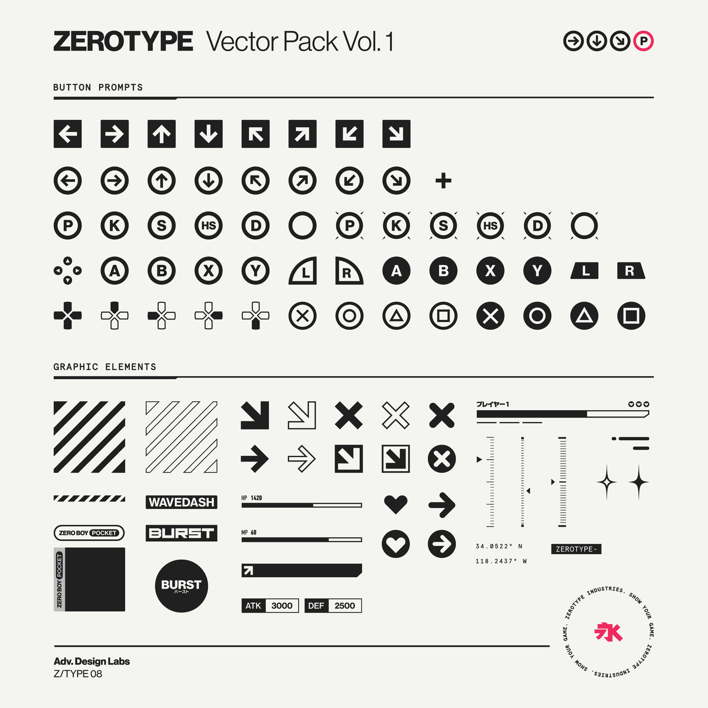 ZEROTYPE Vector Pack Vol. 1