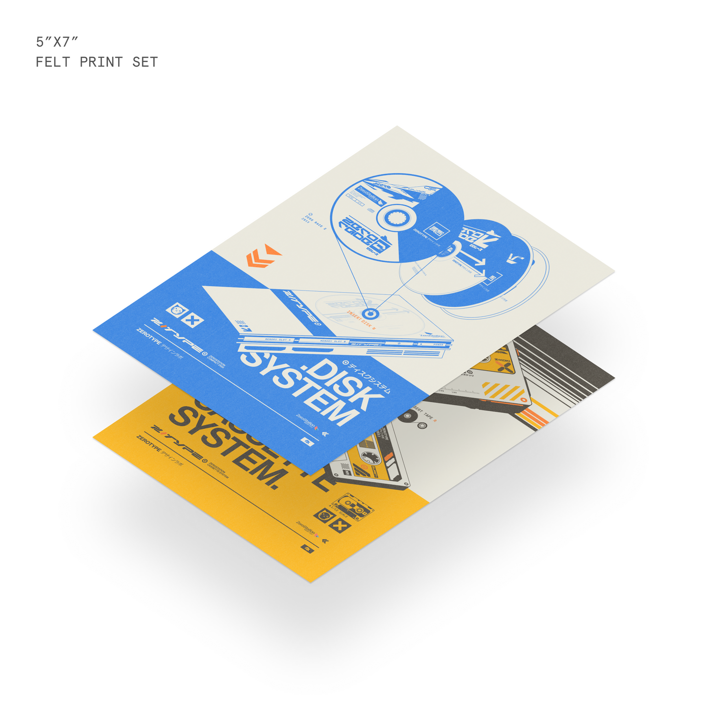 Y2K Media Systems Felt Mini Print Set (5"x7")