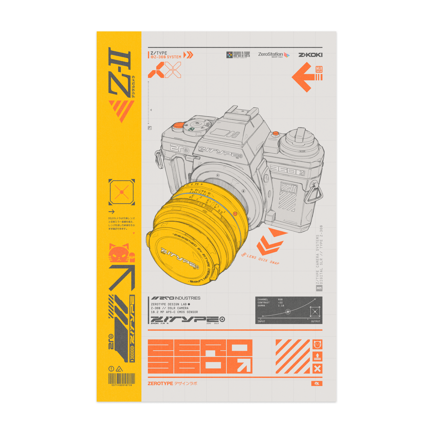 Z-II DSLR Camera Print (11"x17")