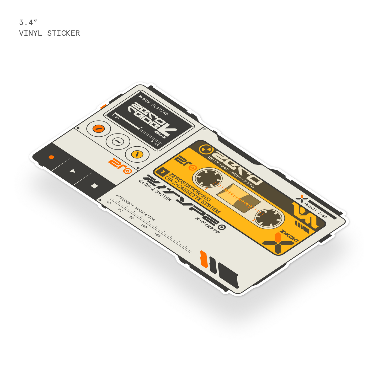OP-Z Cassette Player Vinyl Sticker
