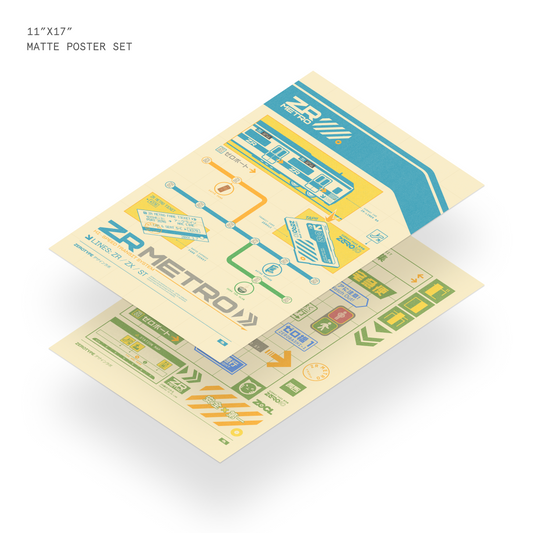 ZERO Metropolis Print Set (11"x17")