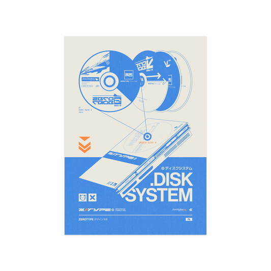 ZeroStation Disk System Felt Mini Print (5"x7")