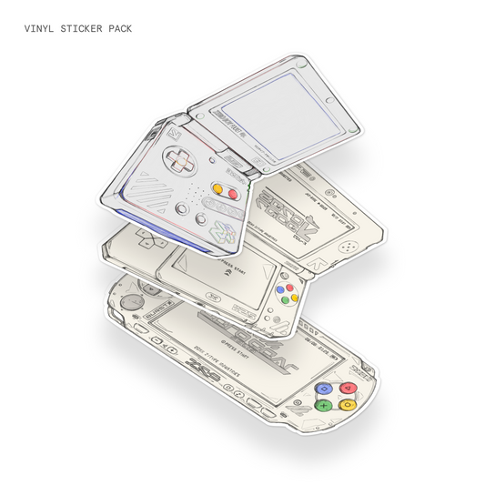 Y2K Handhelds Vinyl Sticker Pack