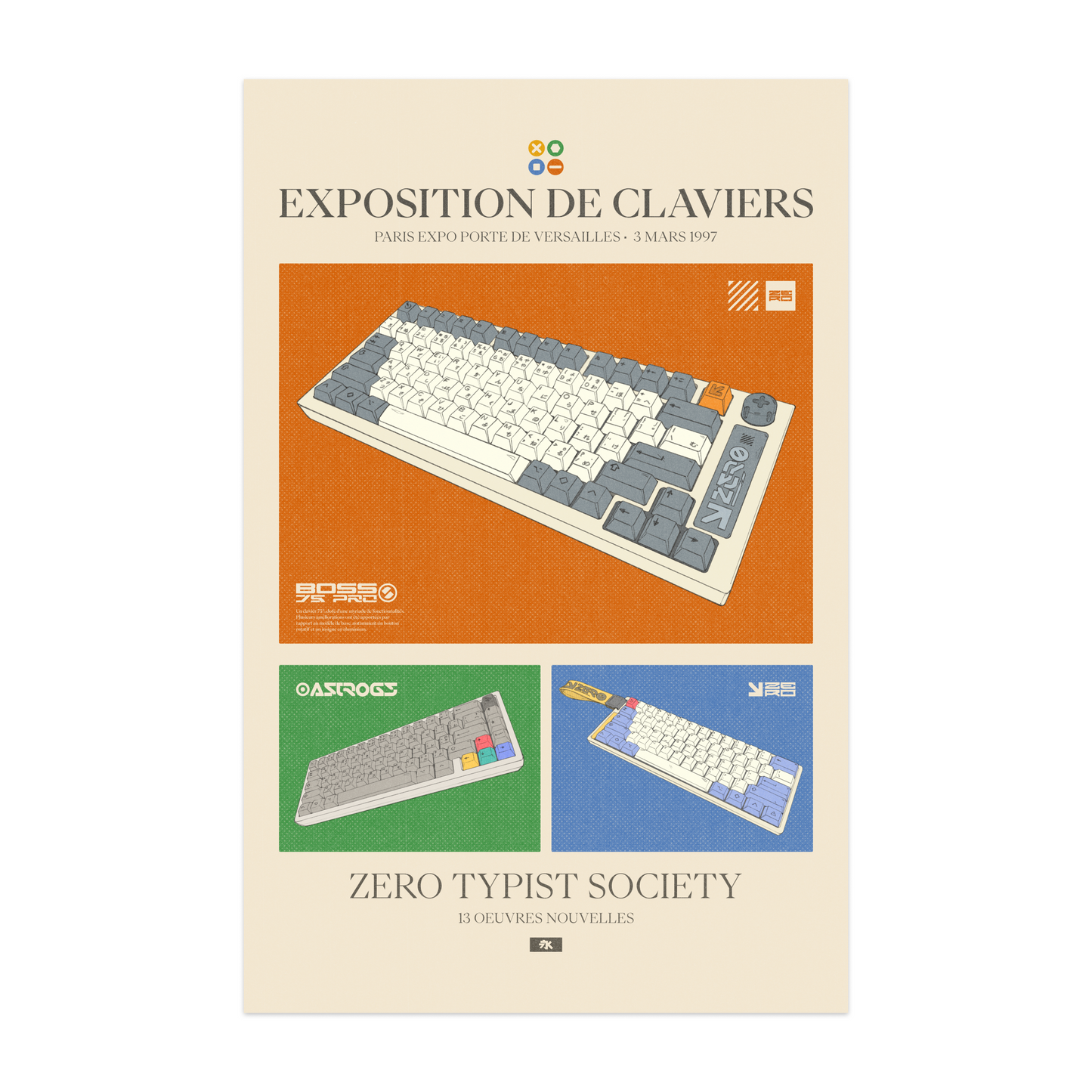 Keyboard Exhibition Poster (11"x17")