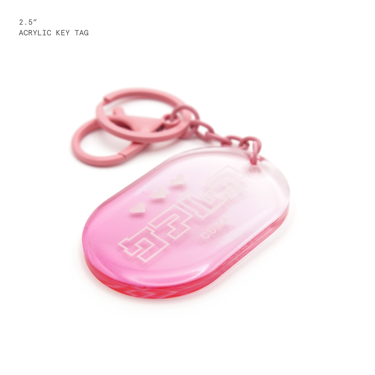 Gradient Pill Acrylic Keytag