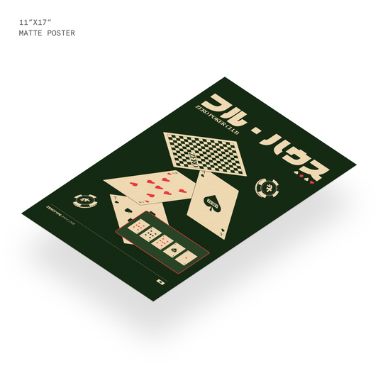 ZERO Poker Club Matte Poster (11"x17")