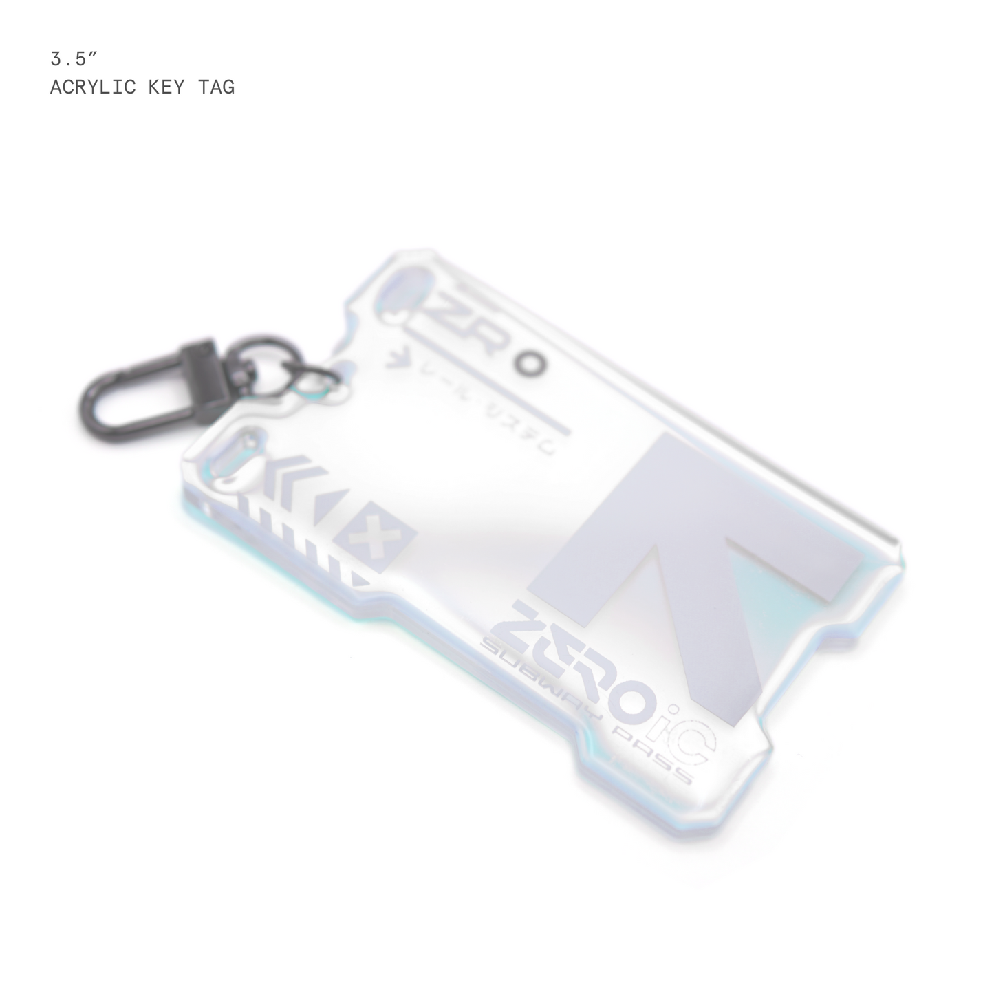 ZEROic Subway Pass v2 Holo Acrylic Keytag