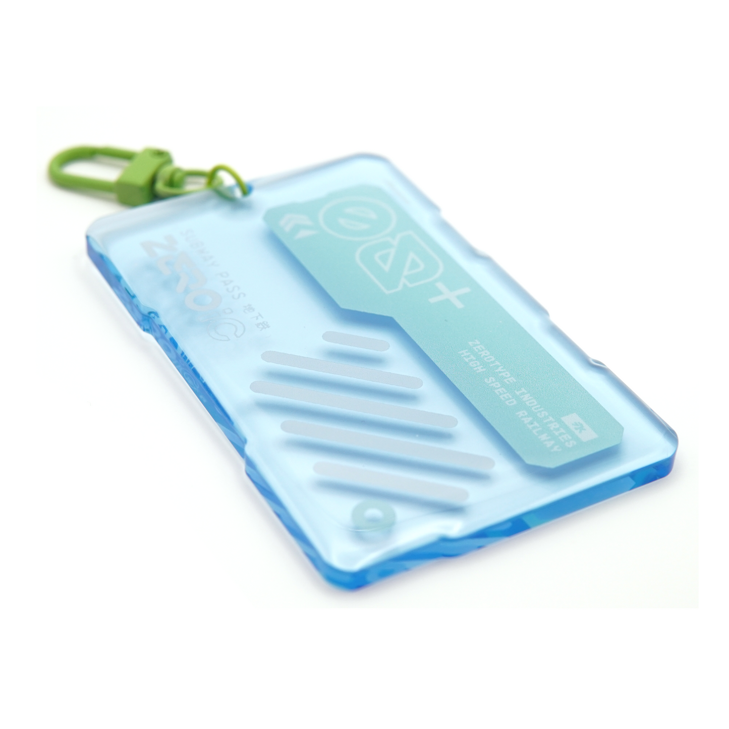 ZEROic Subway Pass Blue Acrylic Keytag