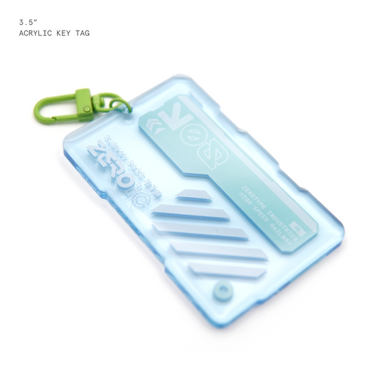 ZEROic Subway Pass Blue Acrylic Keytag