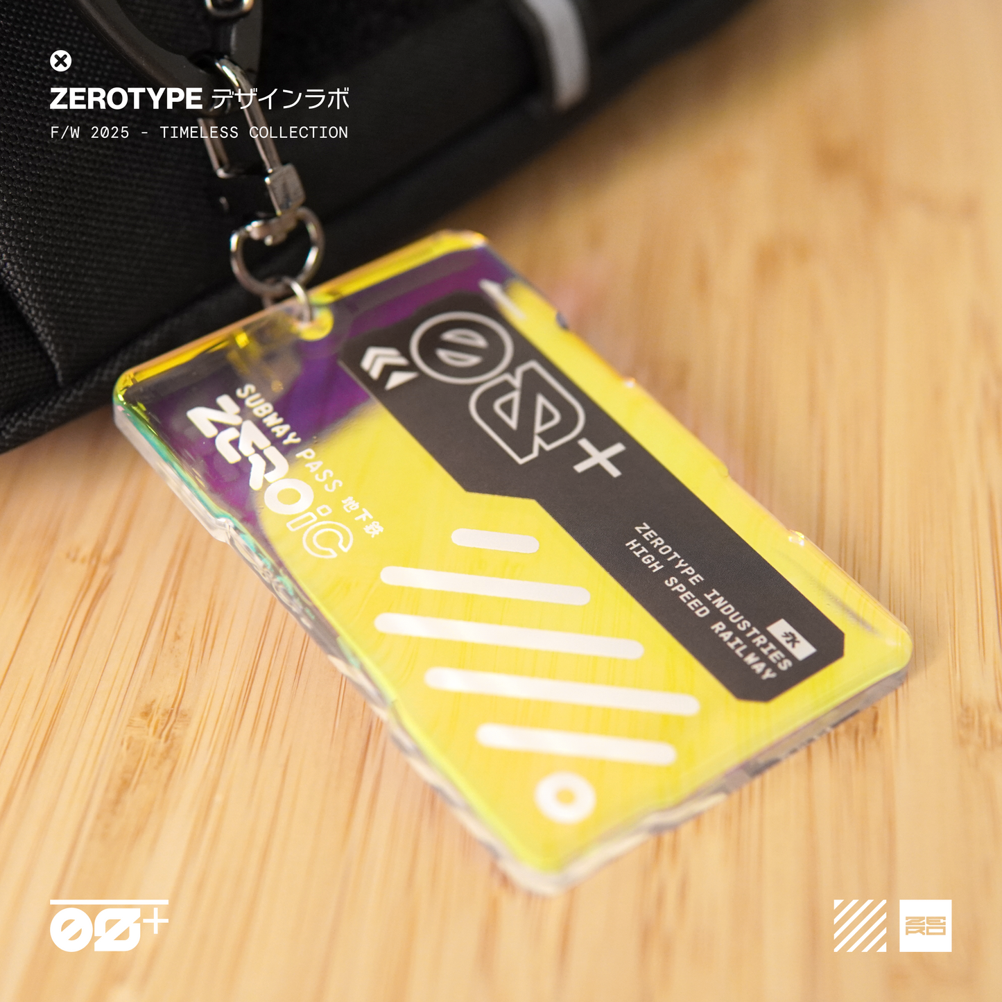 ZEROic Subway Pass Holo Acrylic Keytag