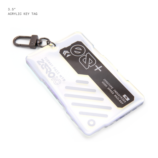 ZEROic Subway Pass Holo Acrylic Keytag