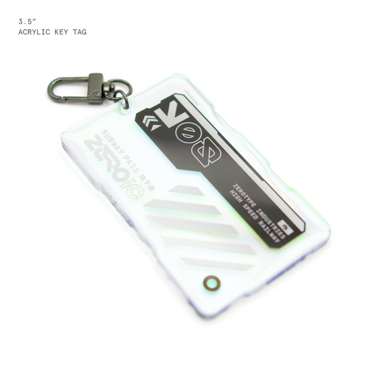 ZEROic Subway Pass Holo Acrylic Keytag