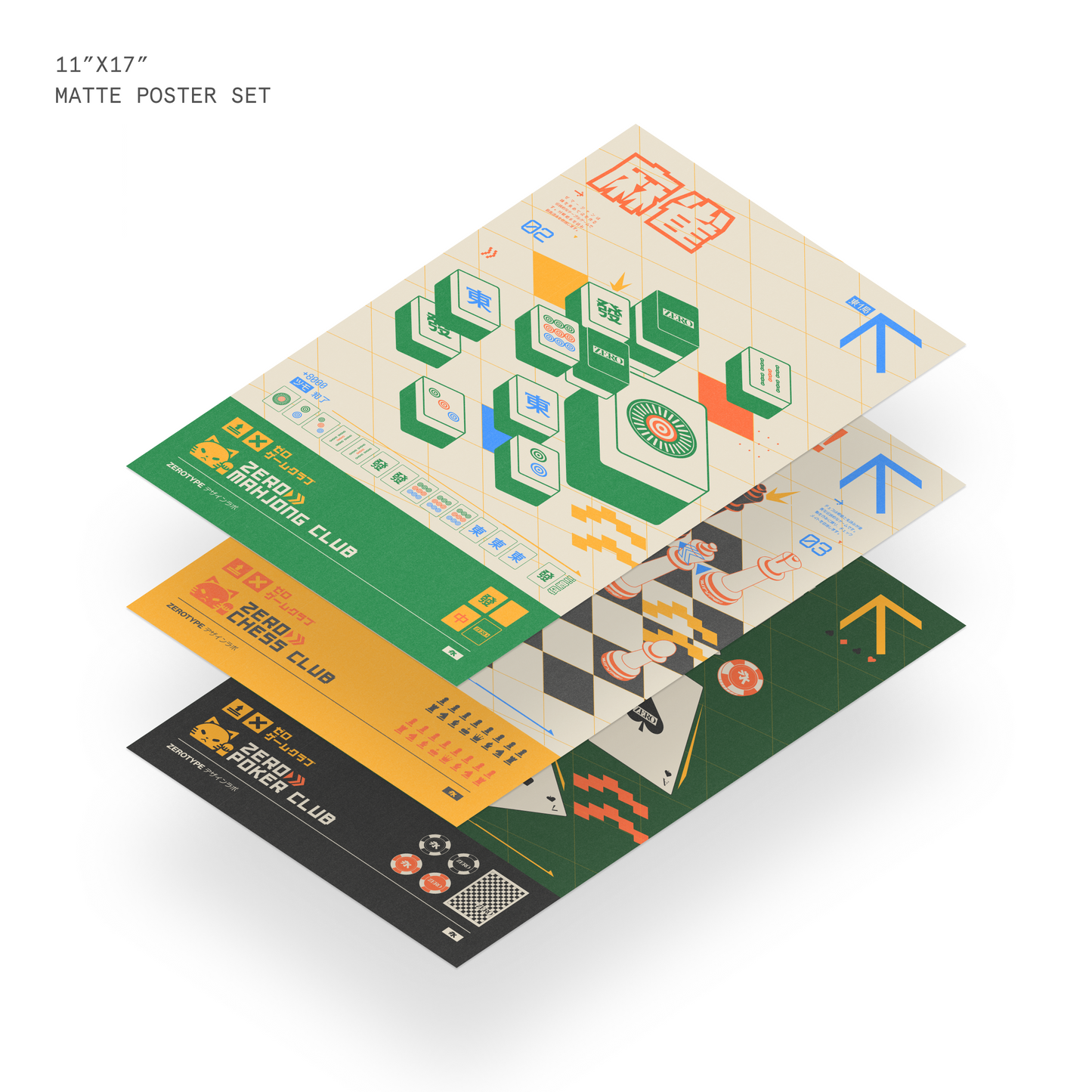 ZERO Gaming Club Print Set (11"x17")