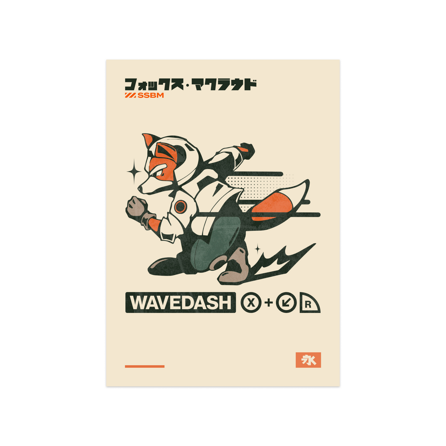 Wavedash Tutorial Matte Postcard (5"x7")