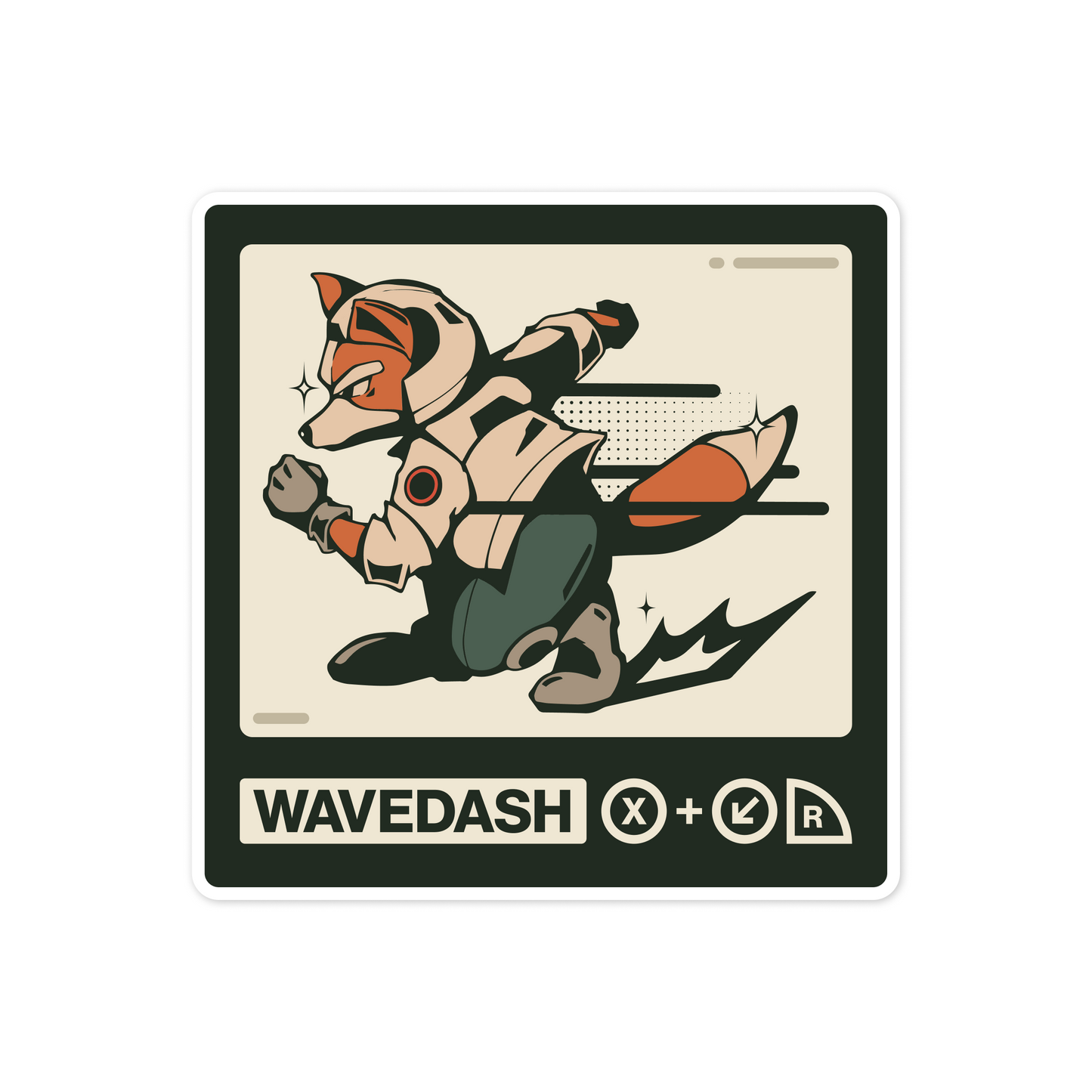 Wavedash Tutorial Vinyl Sticker