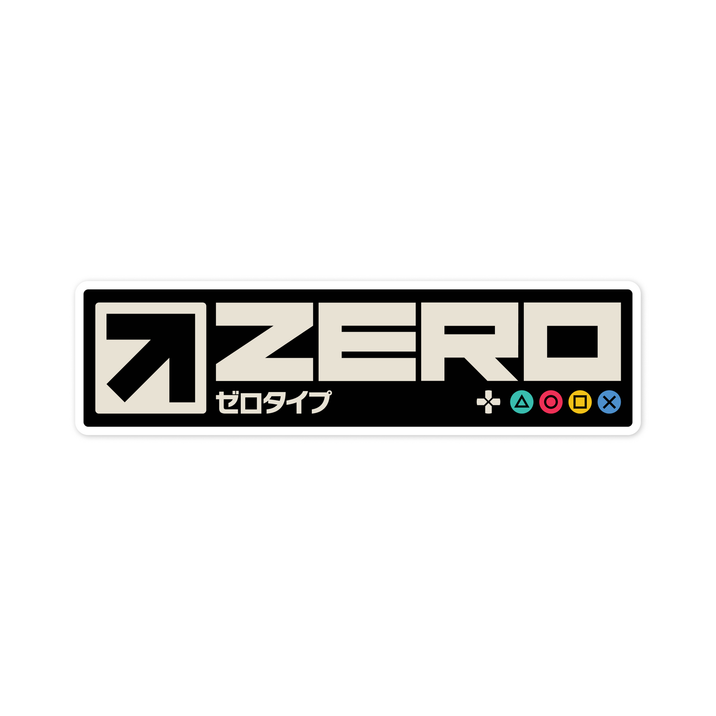 ZERO Box Logo Vinyl Sticker