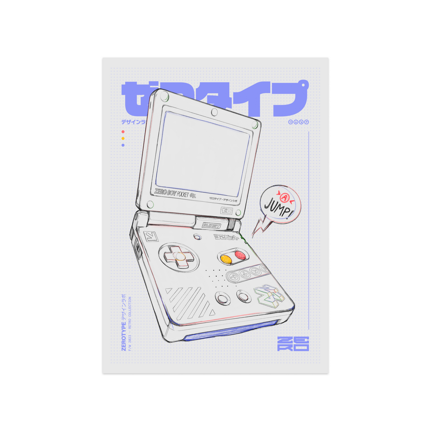 Z/TYPE Console Postcard Set (5"x7")