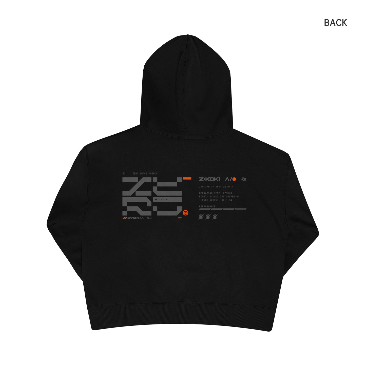 ZERO Space Agency Boxy Hoodie