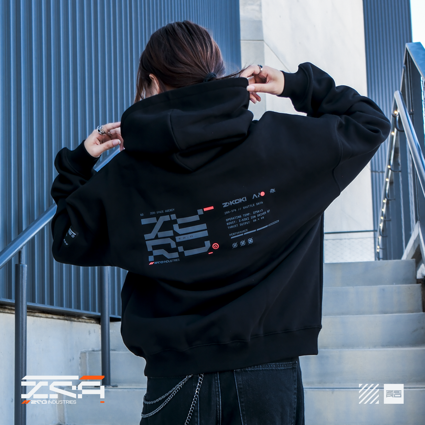 ZERO Space Agency Boxy Hoodie